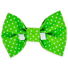 Load image into Gallery viewer, Green Mini Dot Bow Tie