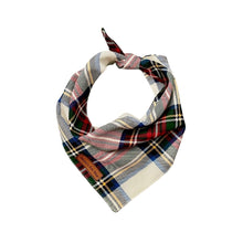 Load image into Gallery viewer, red and cream dog bandana