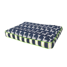Load image into Gallery viewer, Blue and green mattress dog bed