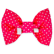 Load image into Gallery viewer, Pink Mini Dot Bow Tie