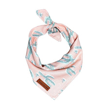 Load image into Gallery viewer, Pink cactus dog bandana
