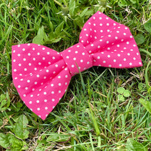 Load image into Gallery viewer, Pink Mini Dot Bow Tie