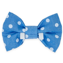 Load image into Gallery viewer, Periwinkle Dot Bow Tie