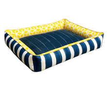 Load image into Gallery viewer, Pineapple Poolside Snuggler Dog Bed