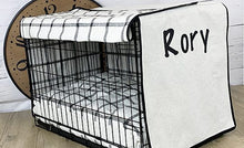 Load image into Gallery viewer, Cream dog crate cover
