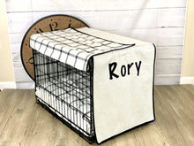 Load image into Gallery viewer, Cream dog crate cover

