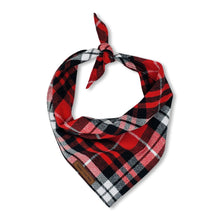 Load image into Gallery viewer, Red stripe pet bandana
