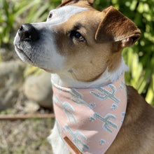Load image into Gallery viewer, Pink cactus dog bandana
